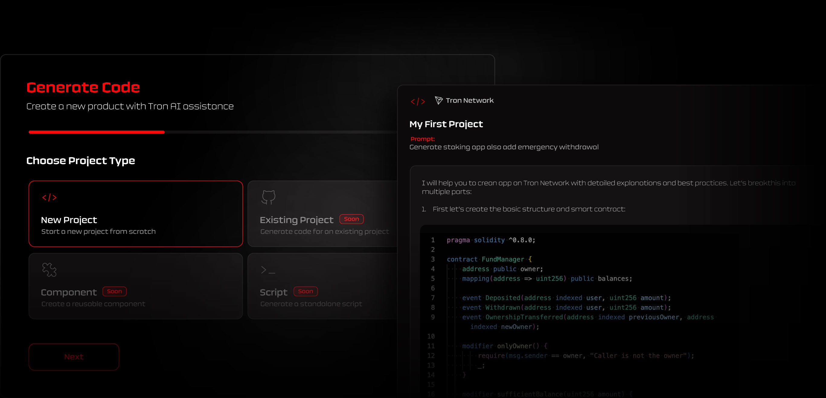 TronAI dev gen